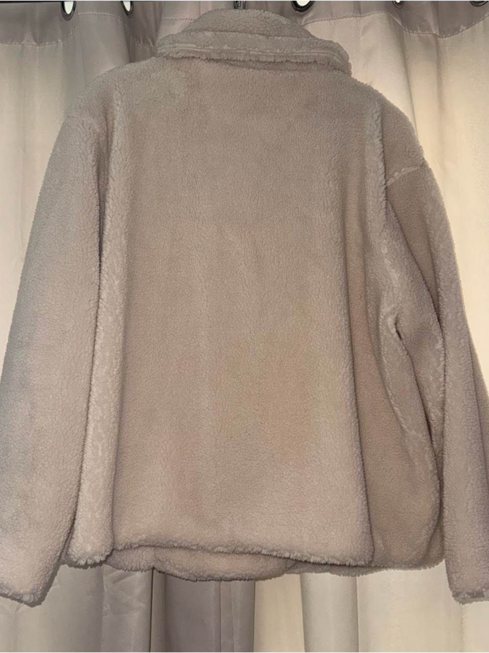 GAP Cream Teddy Sherpa Peacoat Jacket - Picture 3 of 5